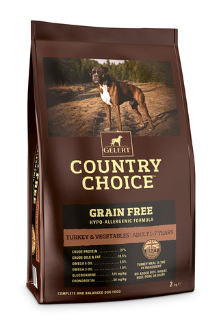 Gelert Country Choice Grain Free Turkey & Veg