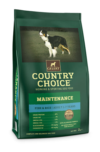 Gelert Country Choice Maintenance White Fish & Rice