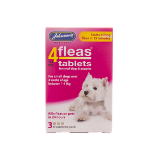 Johnson's 4 Fleas Tablets For Small Dogs 1-11kg