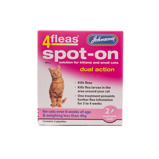 Johnson's 4 Fleas Spot-On Dual Action For Cats & Kittens