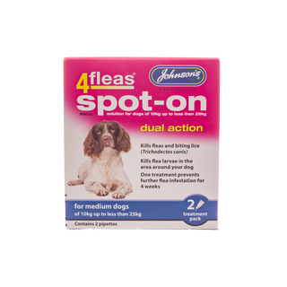 Johnson's 4 Fleas Spot-On Dual Action For Medium Dogs