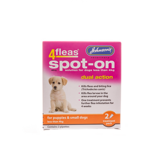 Johnson's 4 Fleas Spot-On Dual Action For Puppies