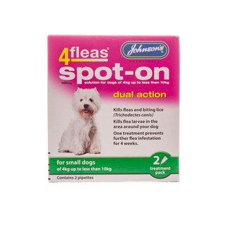 Johnson's 4 Fleas Spot-On Dual Action For Small Dogs