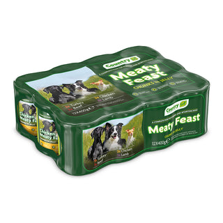 Country UF Dog Food Meaty Feasts Chunks in Jelly