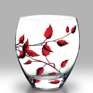 Nobile Ruby Leaf Vase