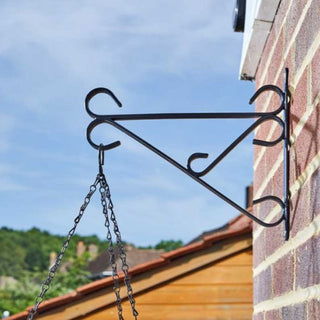 Smart Garden Heavy Duty Hanging Basket Wall Bracket Black