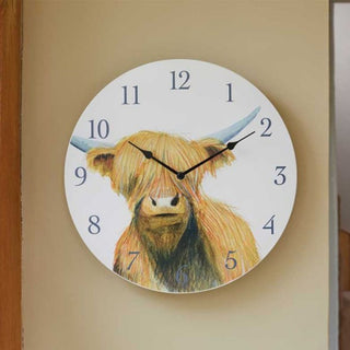 Outside In Painted Wall Clock Highland