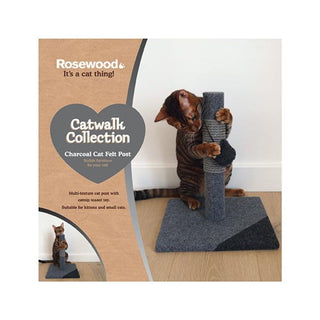 Rosewood Cat Felt Post