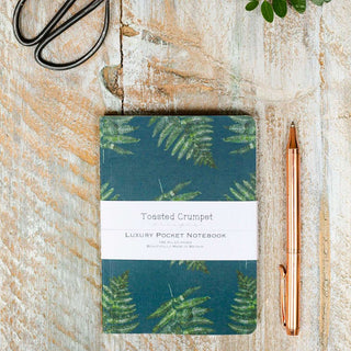 Fern Noir A6 Lined Pocket Notebook