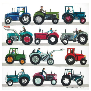 Taith Tractor Square Greetings Card