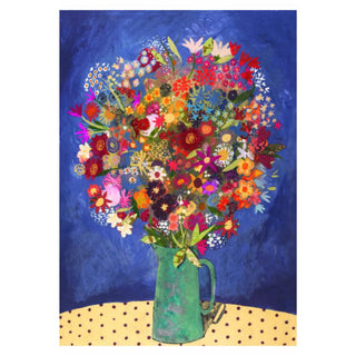 Jug of Flowers Large Greetings Card