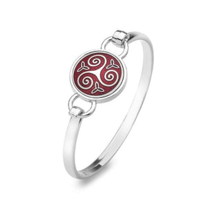 Bangle - Celtic Triskele & Trinity Red