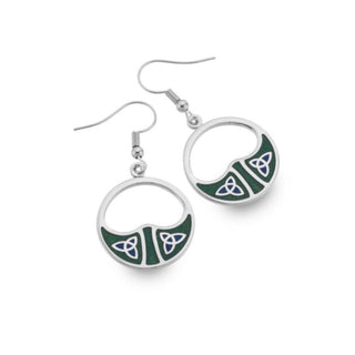 Earrings - Celtic Tara Green