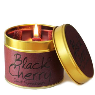 Lily Scented Tin Candle - Black Cherry