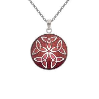 Necklace - Celtic Trinity Knots Red