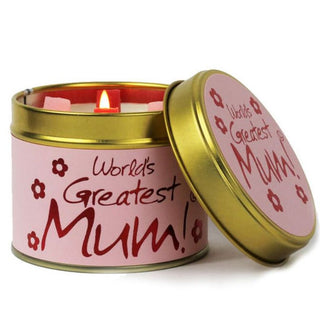 Lily Scented Tin Candle - World's Greatest Mum