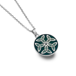 Necklace - Celtic Trinity Knots Green