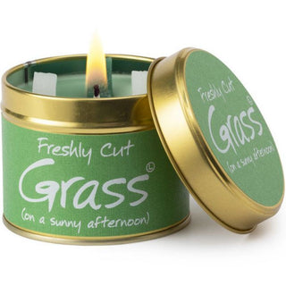 Lily Scented Tin Candle - Cut Grass