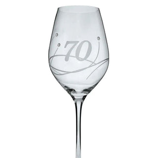 Celebration 70th Wine Glass