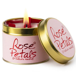 Lily Scented Tin Candle - Rose Petal