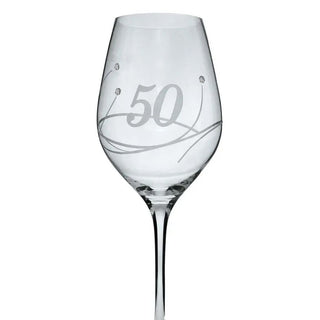 Celebration 50th Wine Glass