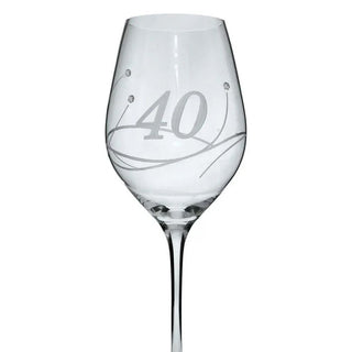 Celebration 40th Wine Glass