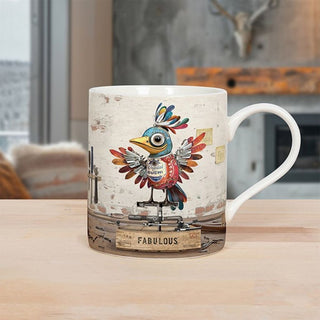 Scrap Art Mug Bird