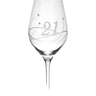 Celebration 21st Wine Glass