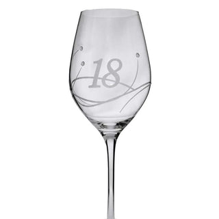 Celebration 18th Wine Glass