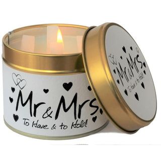 Lily Scented Tin Candle - Mr & Mrs