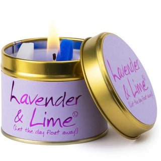 Lily Scented Tin Candle - Lavender & Lime