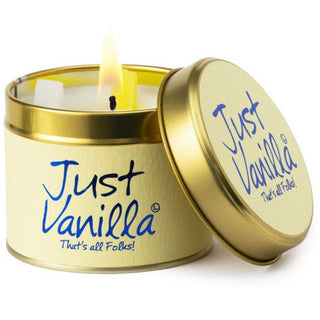 Lily Scented Tin Candle - Just Vanilla