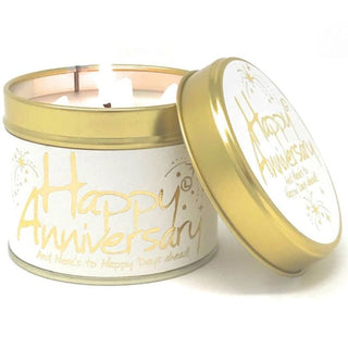 Lily Scented Tin Candle - Happy Anniversary