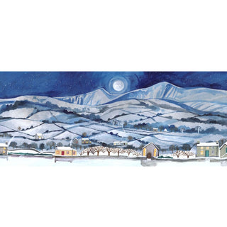 Full Moon Over Pen Y Fan Letterbox Greetings Card