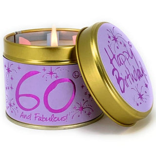 Lily Scented Tin Candle - Happy Birthday