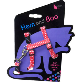 Hemmo & Co Spotty Cat Harness & Lead Set