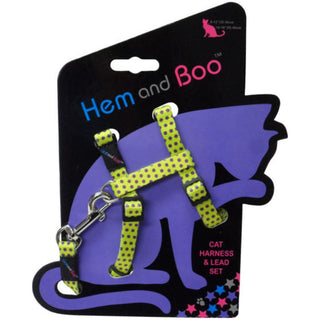 Hemmo & Co Spotty Cat Harness & Lead Set