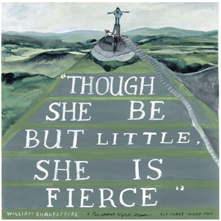 She is Fierce Square Greetings Card