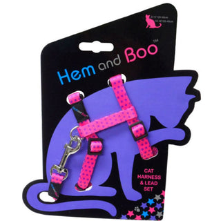 Hemmo & Co Spotty Cat Harness & Lead Set