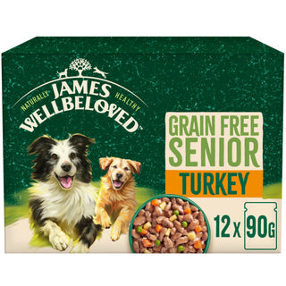 James Wellbeloved Grain Free Senior Turkey in Gravy Pouch