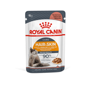 Royal Canin  Wet Feline Hair & Skin Care Thin Slices In Gravy