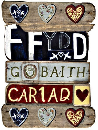 Ffydd Gobaith Cariad Greetings Card