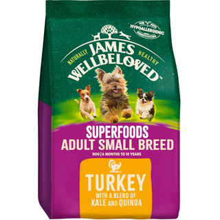 James Wellbeloved Superfood Adult Small Breed Turkey Kale & Quinoa