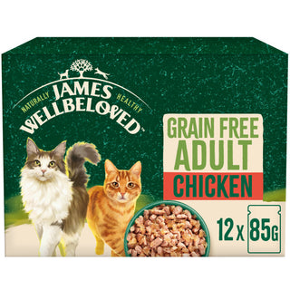 James Wellbeloved Grain Free Adult Cat Chicken in Jelly Pouch