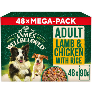 James Wellbeloved Adult Lamb & Chicken in Gravy Pouch