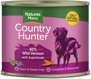 Country Hunter Dog Can Venison & Blueberry