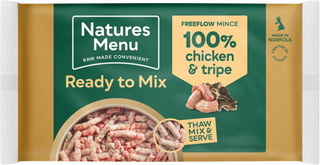 Natures Menu Frozen Free Flow Chicken & Tripe Mince