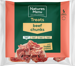 Natures Menu Frozen Raw Chews Chew Beef Chunks