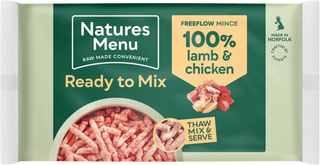 Natures Menu Frozen Free Flow Lamb & Chicken Mince