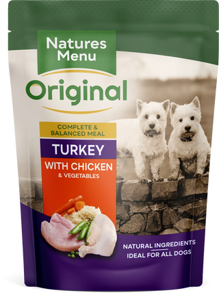 Natures Menu Dog Pouch Turkey With Chicken & Veg